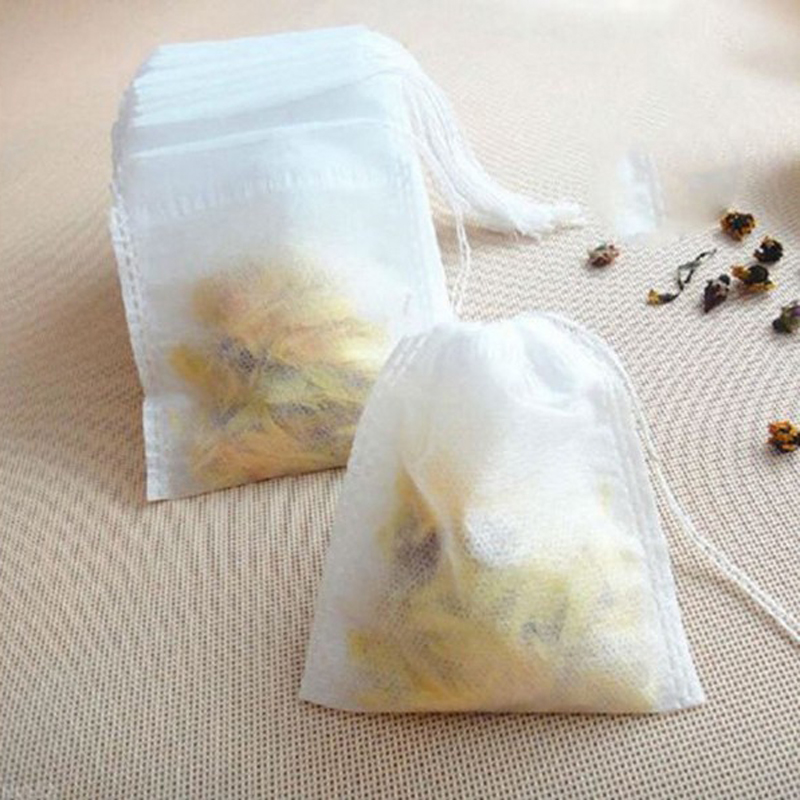 100Pcs Disposable Teabags Non- - Herbal Wellness Products avaliação e preço