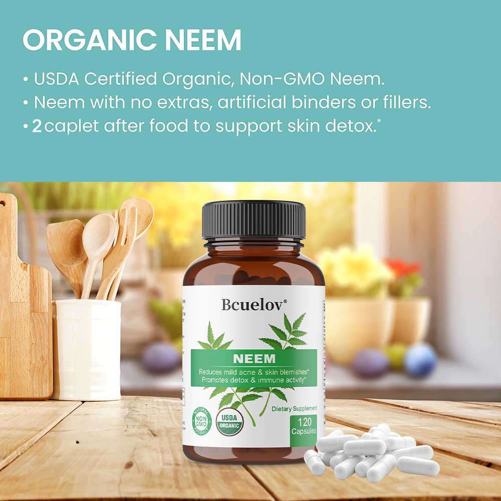 Organic Neem Leaf Capsules, He - Herbal Wellness In avaliação e preço