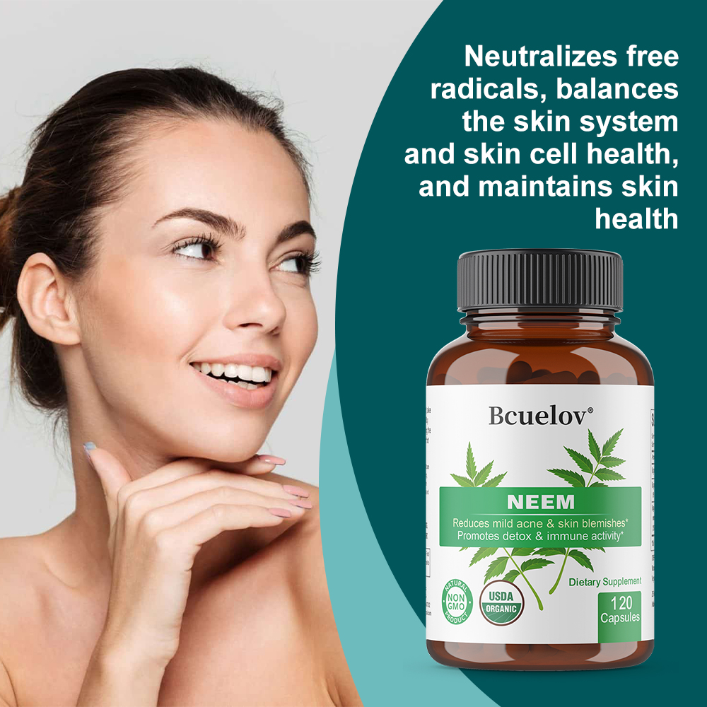 Organic Neem Leaf Capsules, He - Herbal Wellness In avaliação e preço