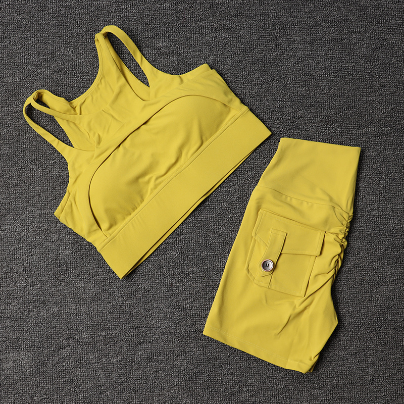 Fitness Shorts Yoga Sets Women - Herbal Yoga avaliação e preço