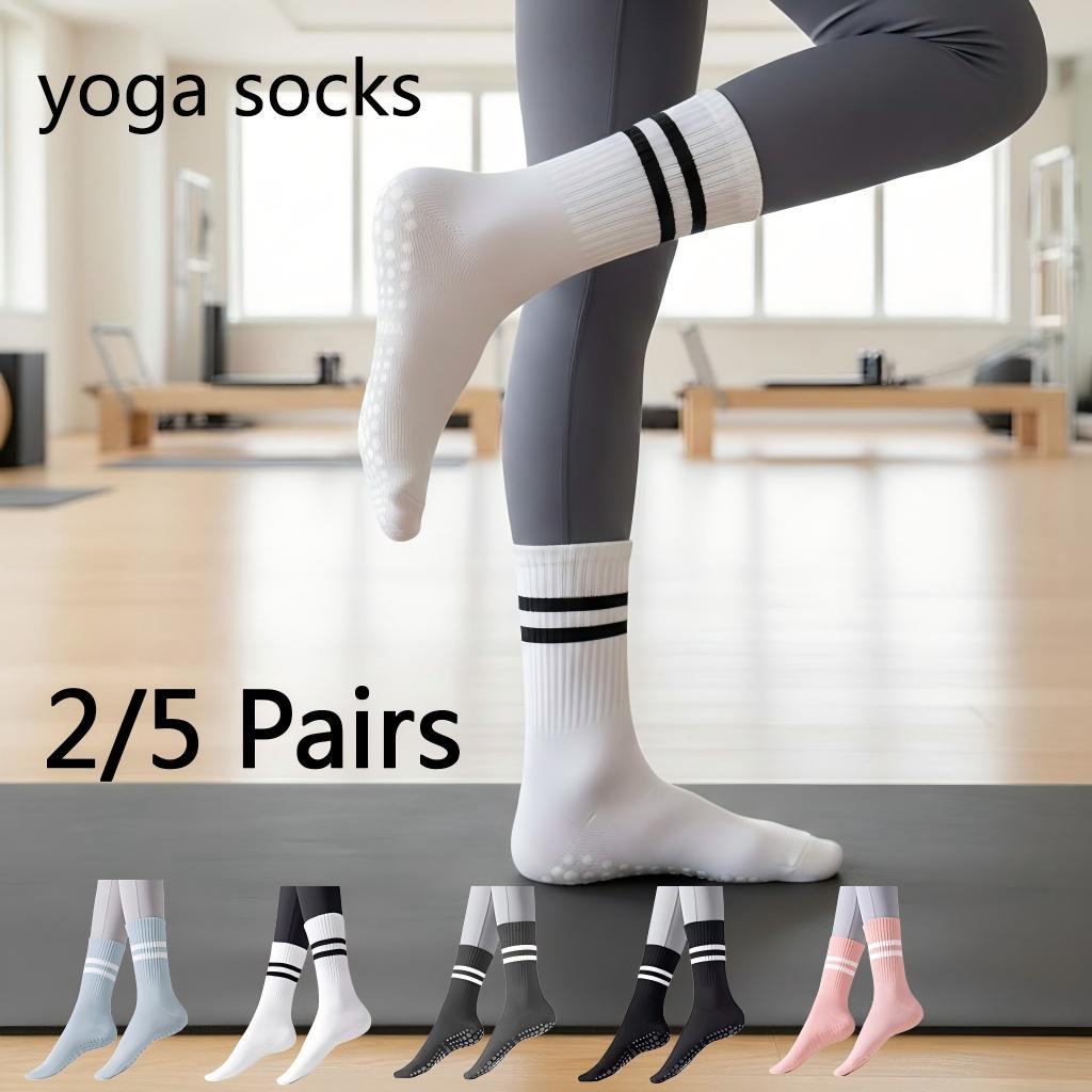 Women Non Slip Yoga Socks, Gri - Herbal Yoga avaliação e preço