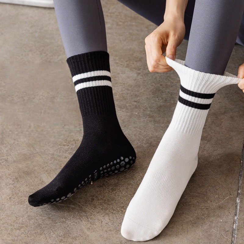 Women Non Slip Yoga Socks, Gri - Herbal Yoga avaliação e preço