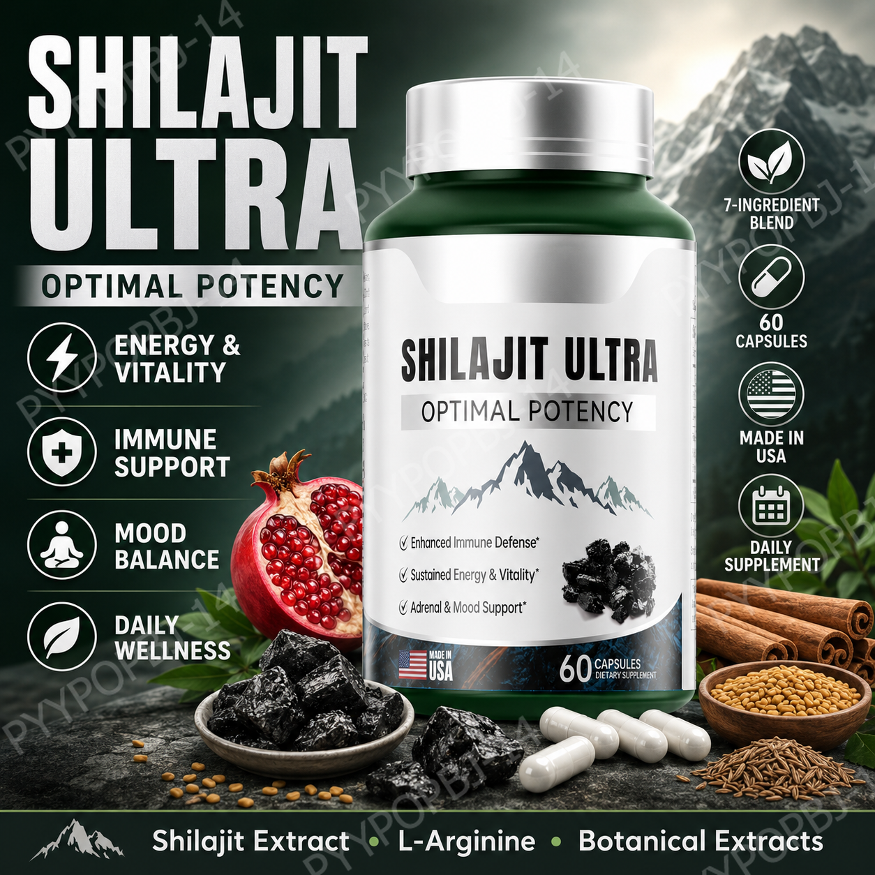 Herbal Shilajit Natural Minera - Herbal Wellness Formula avaliação e preço