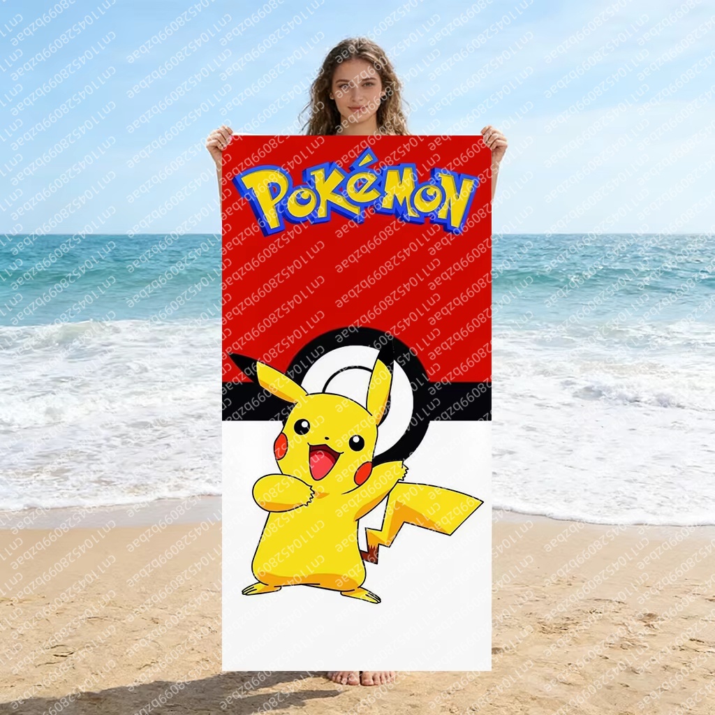 Cute Pokemon Beach Towel Quick - Herbal Yoga avaliação e preço