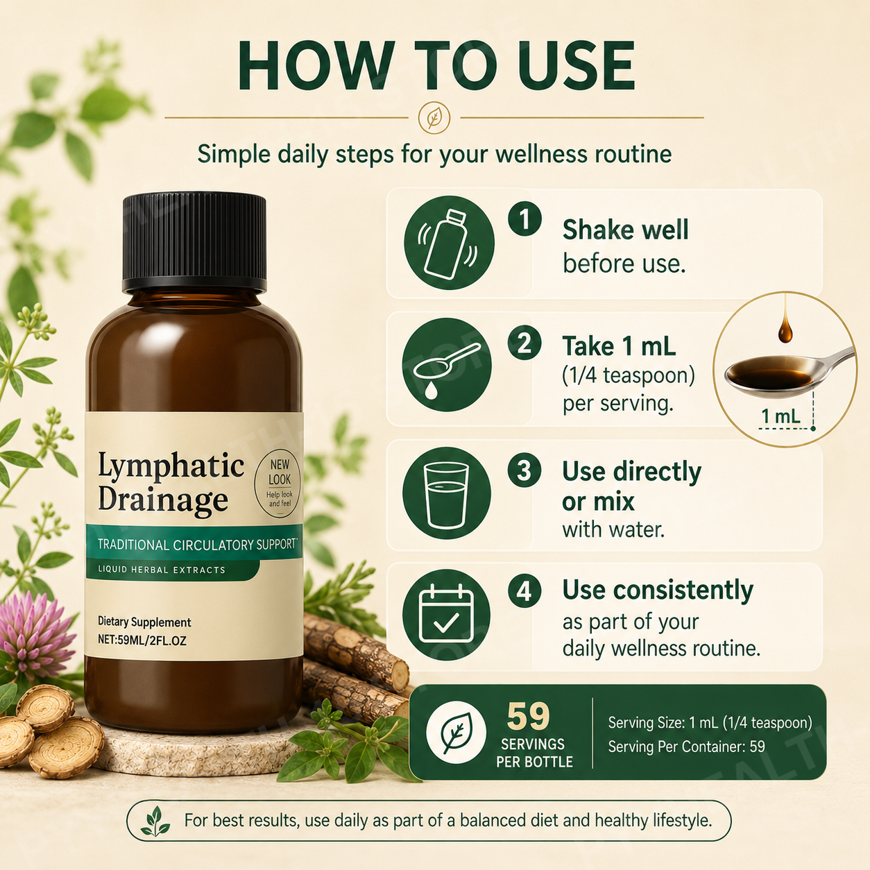 Herbal Extract Drops with Clea - Herbal Wellness Formula avaliação e preço