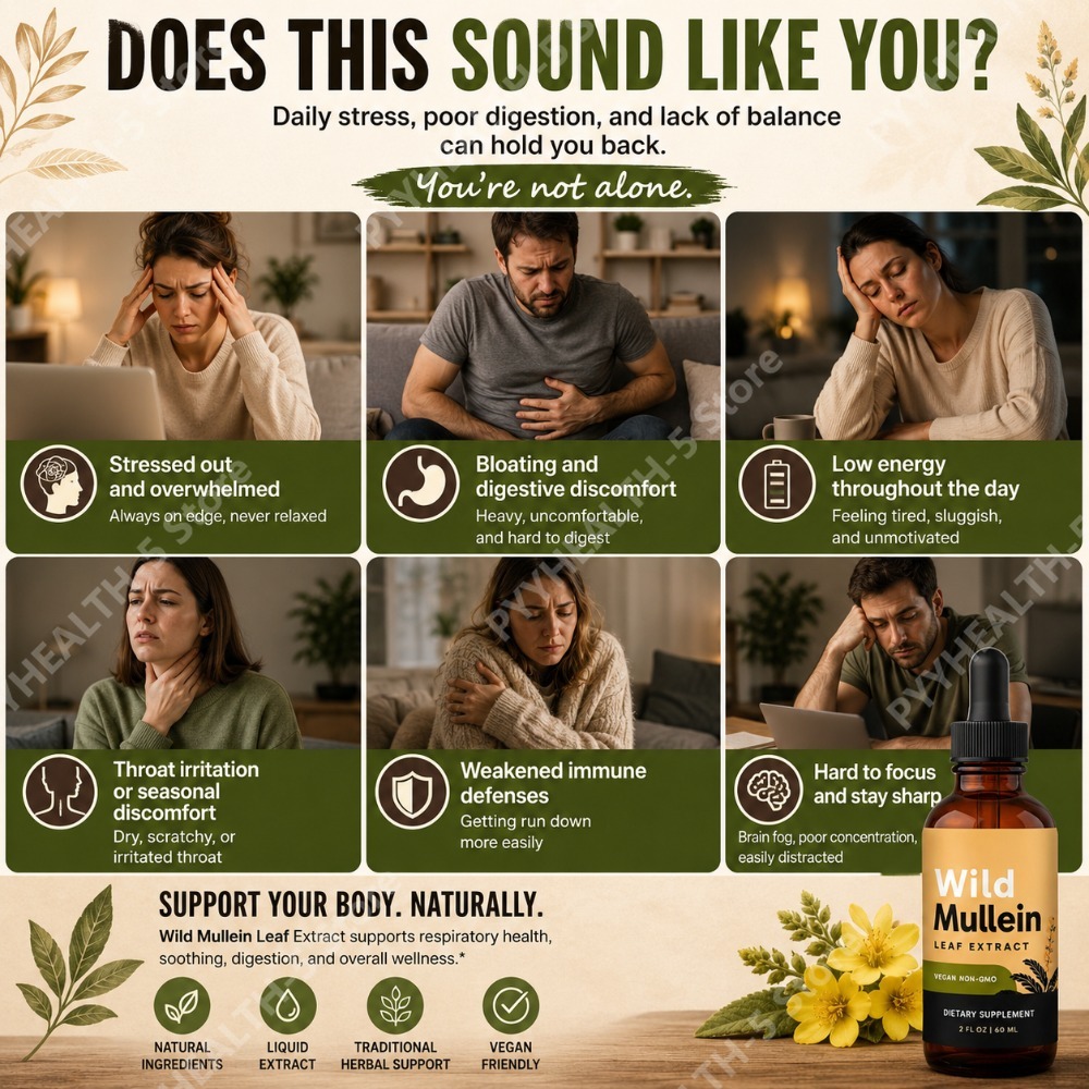 Wild Mullein Leaf Drops with G - Herbal Wellness In avaliação e preço