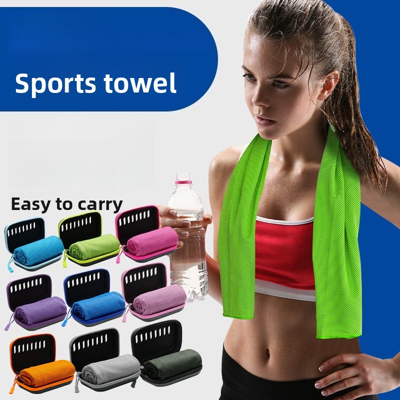 1Pcs Cooling Towel with EVA Bo - Herbal Yoga avaliação e preço