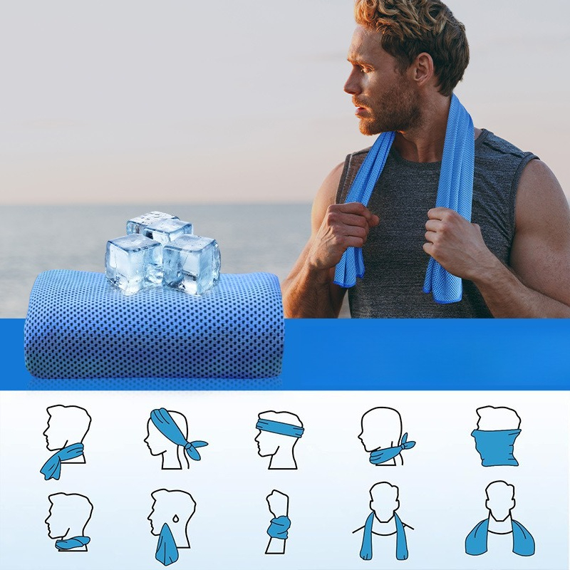 1Pcs Cooling Towel with EVA Bo - Herbal Yoga avaliação e preço
