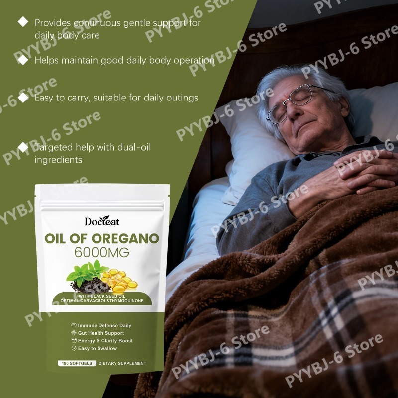 Oregano Oil Softgels with Blac - Herbal Wellness Formula avaliação e preço