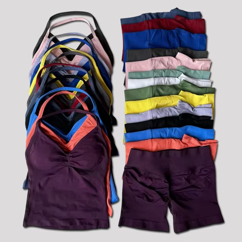1-2 Pieces Gym Set Women Backl - Herbal Yoga avaliação e preço