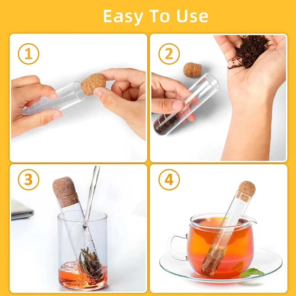 Creative Glass Tea Infuser Pip - Herbal Wellness Products avaliação e preço