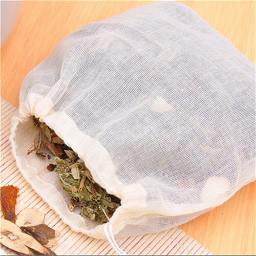 1pc/10Pcs Cotton Tea Bags Musl - Herbal Wellness Products avaliação e preço