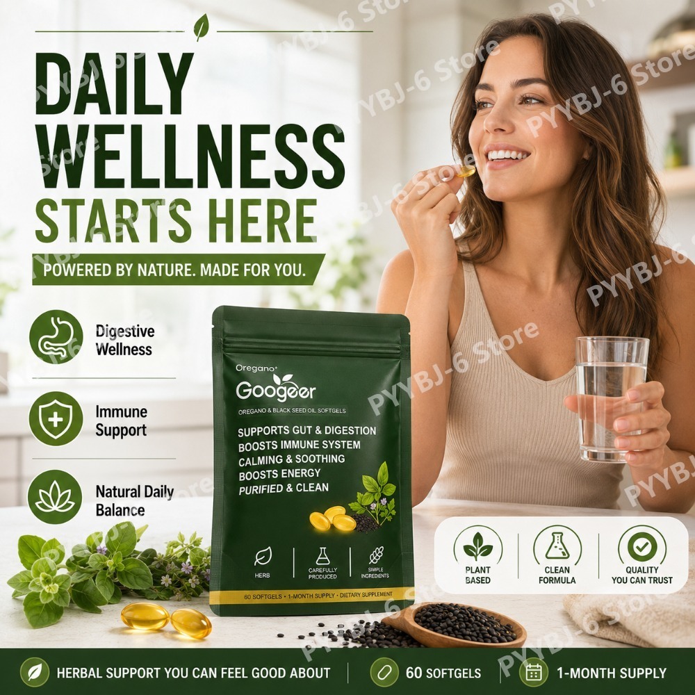 Oregano Black Seed Oil Softgel - Herbal Wellness Formula avaliação e preço