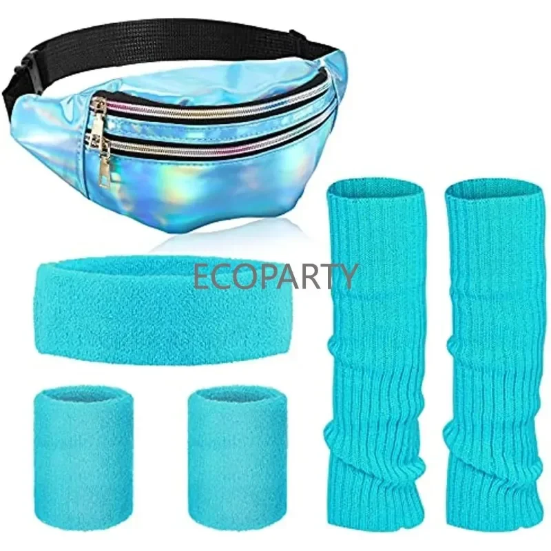 6pc 80s Women Neon Leg Warmers - Herbal Yoga avaliação e preço