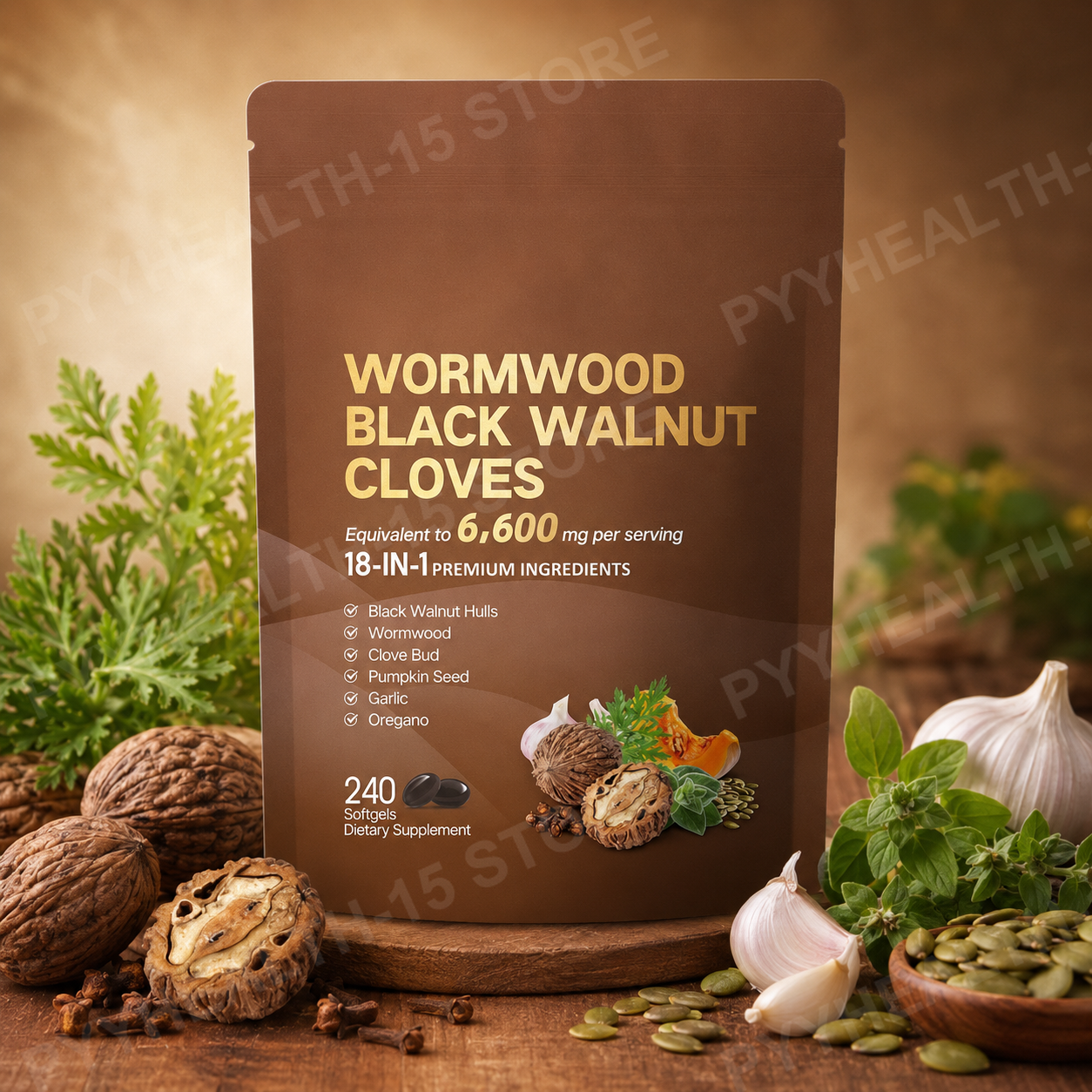 18-in-1 Wormwood Black Walnut  - Herbal Wellness In avaliação e preço