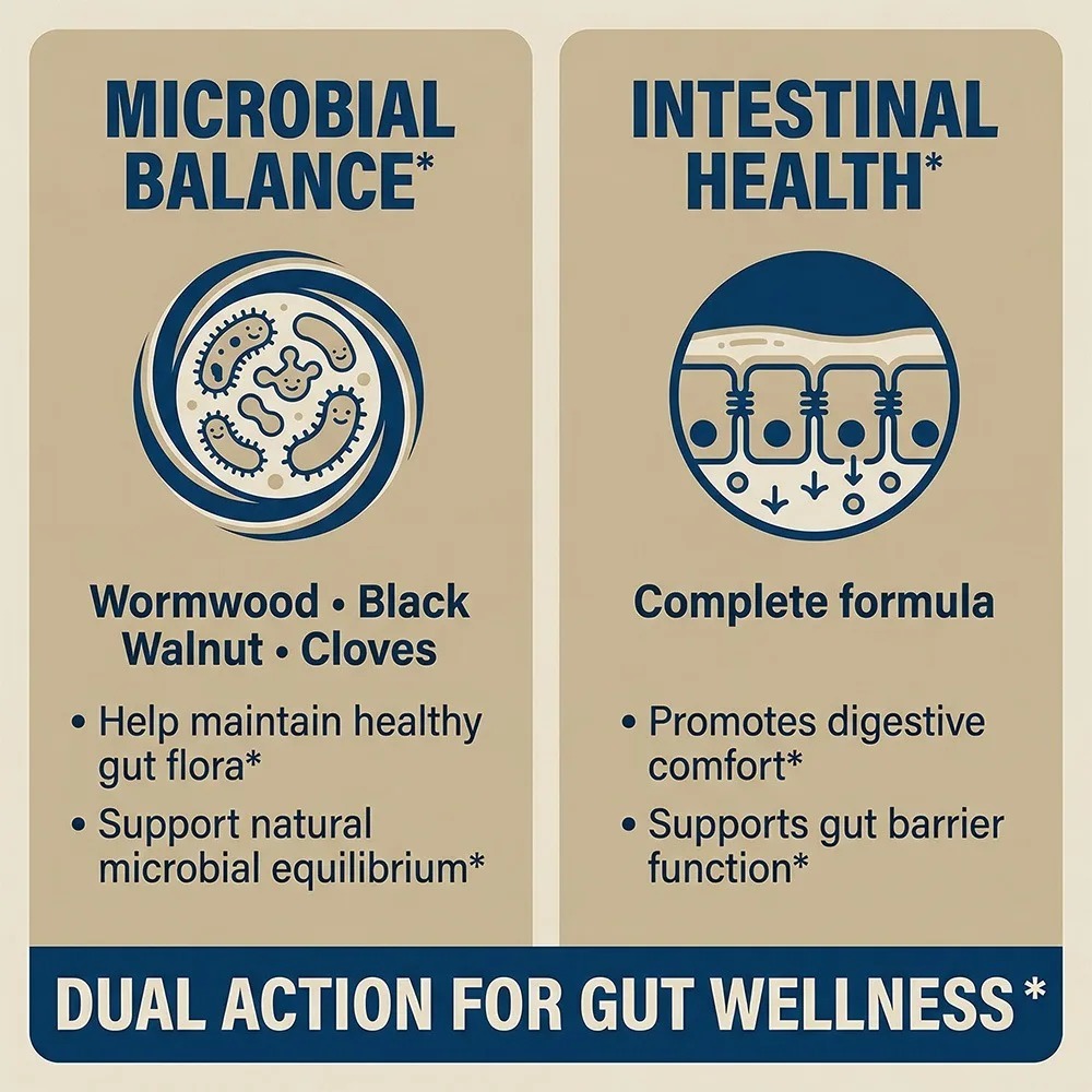 Wormwood Black Walnut Clove -  - Herbal Wellness In avaliação e preço