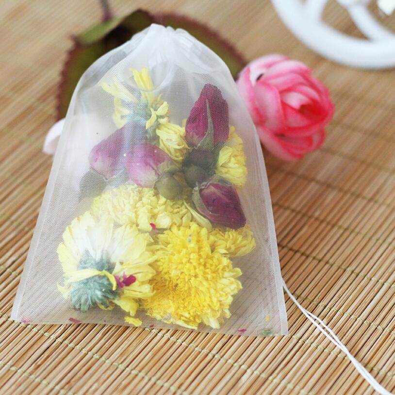 50pcs/lot Empty Tea Bag Nylon  - Herbal Wellness Products avaliação e preço