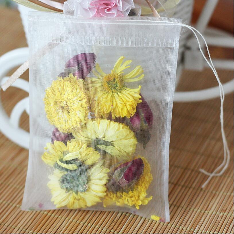 50pcs/lot Empty Tea Bag Nylon  - Herbal Wellness Products avaliação e preço